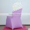 Fashionable Cheap Wholesale Spandex Satin Rosette Chair Cover Chair Cap/ Chair Hood for