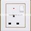 CE Certificated White PC Electric Switch and Socket One Gang on off Switch 250V 13A
