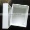 White paper box for jewelry with lid