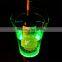 Multi color rechargeable led ice bucket, color changing led lighted champagne bucket