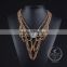 high quality vintage style rhinestone chunky statement necklace tin alloy fashion women pendant necklace 6390121