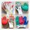 BSSAFETY red latex coated colored garden gloves for russia korea saudi arabia dubai... importer