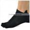 Hot Sale 5 pairs new young men's tube socks pure cotton sport baseball five finger socks toe socks bulk