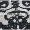 Hot selling polyester black/white water soluble lace fabric african wholesale