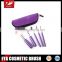 Original purple cosmetic brush set 5-piece with OEM design