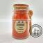 250ML 8.5OZ Glass Jar With Long Woodern Spoon For Salt Spices Seasoning Mixes