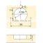 95 Degree Partially Overlay Concealed Door Hinge