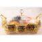 15cm*15cm Hollow Out Fruit Platter,Gold Plated Gift Baskets Kx-4504