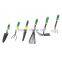 garden fork, garden rake, garden hoe