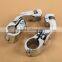 Universal 32mm 1.25" Short Angled Adjustable Highway Peg Mount Kit For Har-ley