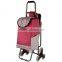 Stair Climbing Rolling Shopping Multipurpose Laundry Utility Cart with Seat