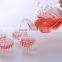 Modern design A complete set creative clear glass tea set