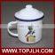 New fashion retro style enamel cup heated coffee mug