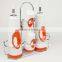 4PCS ceramic seasoning pot,ceramic spice jar,ceramic salt&pepper shaker,ceramic salt & oil vinegar bottle with metal stand