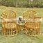 outdoor heavy-duty dining set aluminum rattan cube dining table and chair set furniture