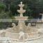 outdoor garden decoration stone carving marble horse water fountain
