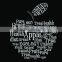 Creative New Apple Design Custom Heath Fruit Tree Various Letters Heat Transfer Plastisol/Screen Printed Sticker For T-shirts