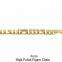 Gold Plated 8 MM High Polish Figaro Chain