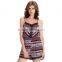 New Arrivals Sexy women Backless halter strappy Printed Romper Jumpsuit short