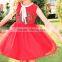 S60714B Baby Dress Red Children Wholesale National Winds Embroider For Girls