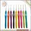 Wholesale Size 13.5cm Small Size TPR 0.5-2.50mm Aluminum Crochet Hook Set