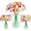 children DIY hand-made button bouquet creative button flower artificial craft decorations DIY puzzle toys for kids