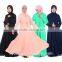 women stripe muslim dress/ admire muslim islamic fashionable abaya kaftan dresses