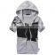 hip hop men's short sleeve hoodie plain tracksuit sweatsuitcoat pant men suit half pants