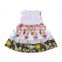 kids sleeveless frock floral print ruffle knit cotton dress beautiful baby dresses