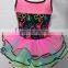 new fashion pink princess Strapless children girl latin dance dress