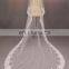 Real Pictures Long Ivory Wedding Veil With Lace Hem Online Sale