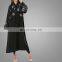 OEM Service Muslim Kimono Black Islamic Cardigan Maxi Dubai Overcoat Ethnic Clothing Women Design