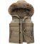 hot sale fashion vest sport waistcoat winter fur collar down mens vest