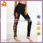 Latest Design Black Cutout Lattice Detail High Waist Leggings