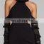 Off-Shoulder black to evening gown designs for fat gir clothes