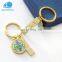 China factory custom cheap metal key ring printing epoxy dome key chains metal key chain