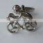 Custom make logo metal cufflinks sleeve button cuff-link soft enamel
