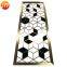 JYFQ0156  PVD Finished Square Pattern Metal Decorative Room Divider