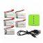 3.7V 380mAh 25C LiPO Battery JST plug 702035 for UFO H11C H11D RC FPV Drone