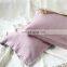 Korean Style Luxury Flax Linen Fabric Fastener Custom Pillow Case Cover For Girls