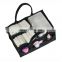 Wholesale felt diaper caddy for tote bag with PU leather handle