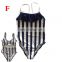 2019 SUMMER New Family Matching Mom Girls Bathing Suit striped floral Mommy and Me Swimsuit Swimwear Bikini set