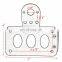 Cafe racer Aluminum Motorcycle License Plate Bracket Tail Light Holder For Harley Retro