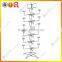 4 tiers spinning metal powder coated finish hat display stand/rack