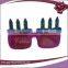 Funny birthday plastic party glasses with candle