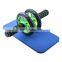 2021 sweat absorbent handle ab roller wheel with kneeling pad ABS roller abdominal muscle training wheel