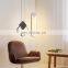 Minimalist Metal Geometry Pendant Light Black Indoor Pendant Light Chandeliers For Home