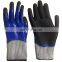 Double Color Nitirle Sandy Gloves en 388 Nitrile Anti Cut Gloves for Handling Glass