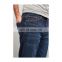 Straight beautiful blue color design men jeans with button jeans pants zipper for men new young fashion plus size pants