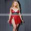 V-neck red ladies sexy sling plus size lingerie skirt 5xl Dropshipping Lace Women's Plus Size Underwear